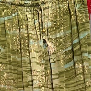 Elegant Green Maxi Skirt